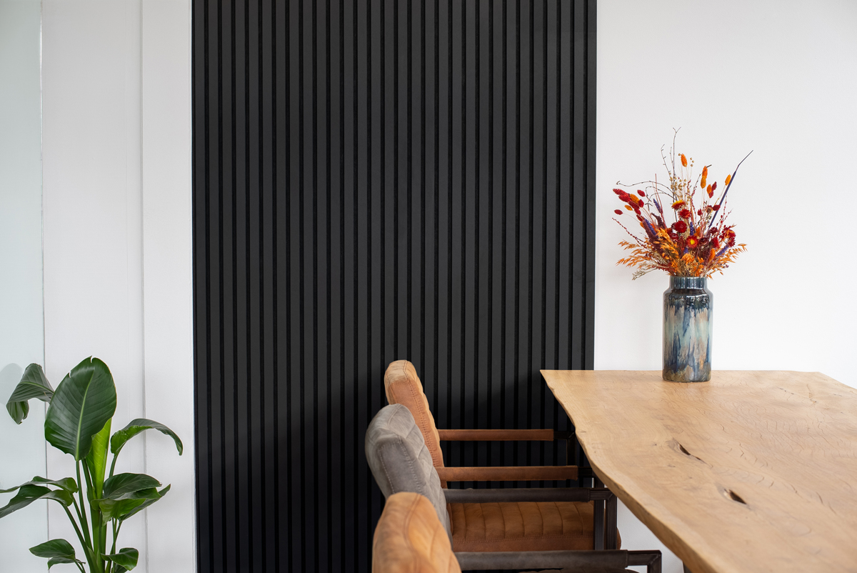 Floer Akupanel XL wandpanelen – Lino Zwart
