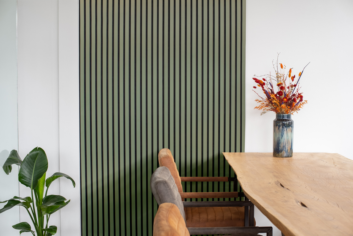 Floer Akupanel XL wandpanelen – Lino Olijfgroen