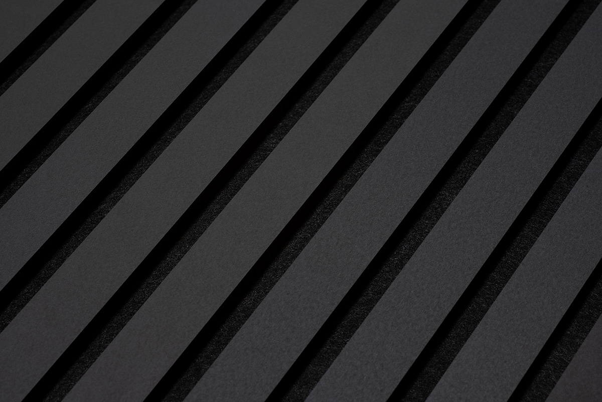 Floer Akupanel Wandpanelen – Lino Zwart 240cm