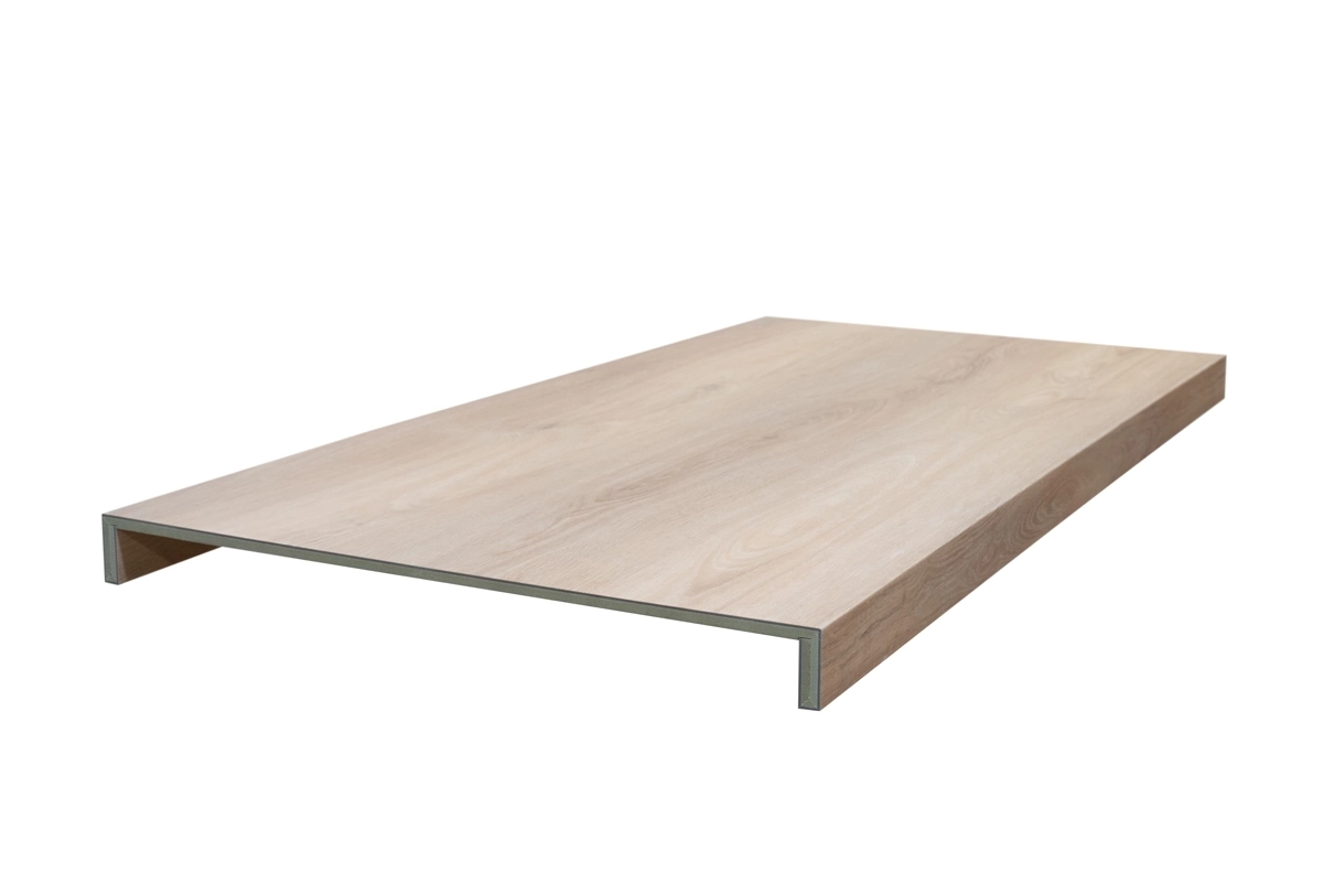 Floer Trap Overzettreden – Onbehandeld Eiken Dubbeltrede 138 cm